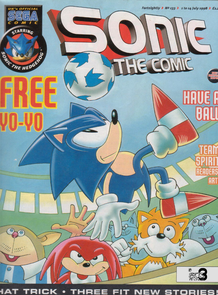 Sonic - The Comic Issue No. 133 Comic cover page